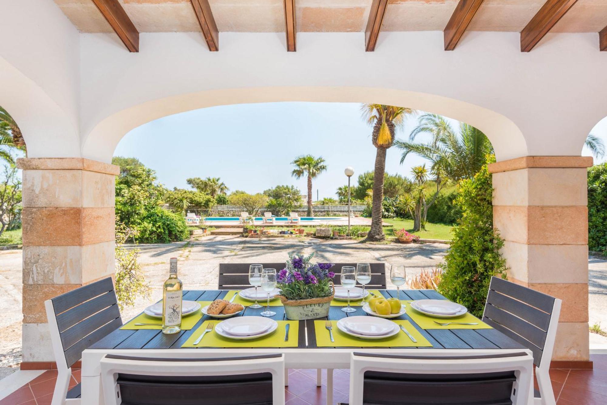 Casa Carlos - Villa En Son Cabrises Cala Blanca  Buitenkant foto